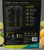 Nuviita Performance Electrolytes – Hydration Powder with Amino Complex | 25 Sachets, Sugar-Free, Vegan