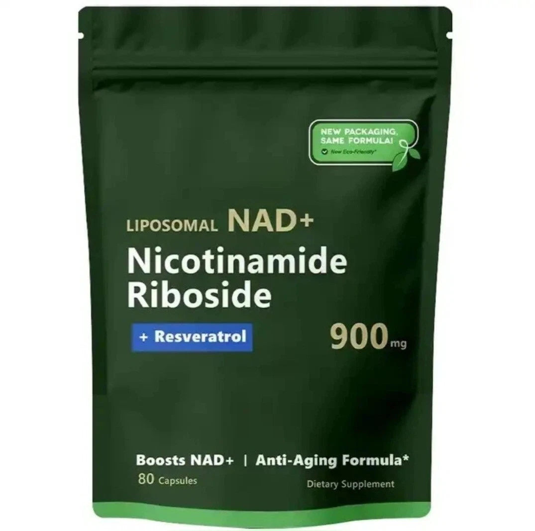 NAD+ Resveratrol 900mg NMN, 80 Vegan Caps – nicotinamide riboside- UK seller